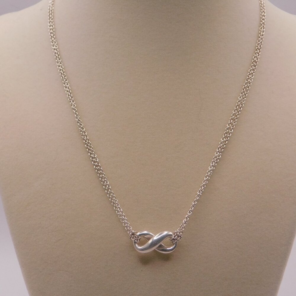 TIFFANY INFINITY NECKLACE - 16 INCHES - Picture 5 of 13